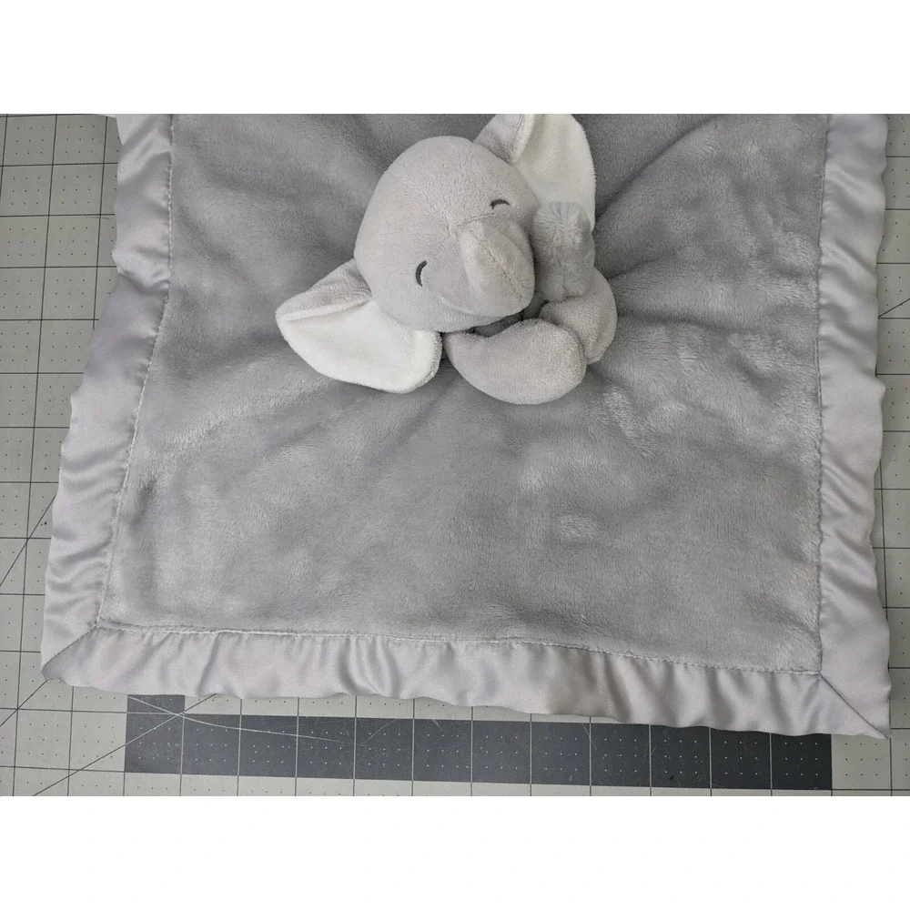 Carters Gray Elephant Lovey Security‎ Blanket 2016 Stuffed Animal Toy